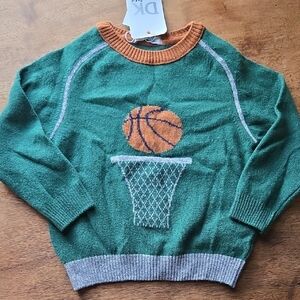 NWT Dr. Kid Boutique Cotton/ Wool Basketball Pullover 18 Months